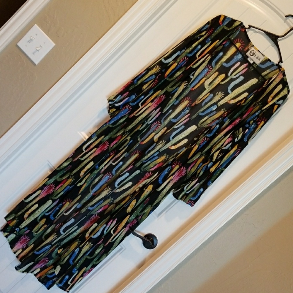 Colorful cactus kimono